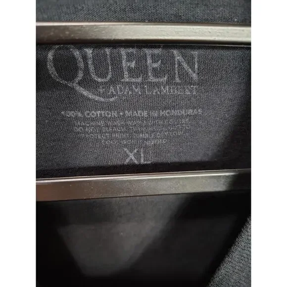 Queen Tshirt Men's XL Black Graphic Print Adam Lambert Rhasody Tour 2019 - Picture 4 of 4